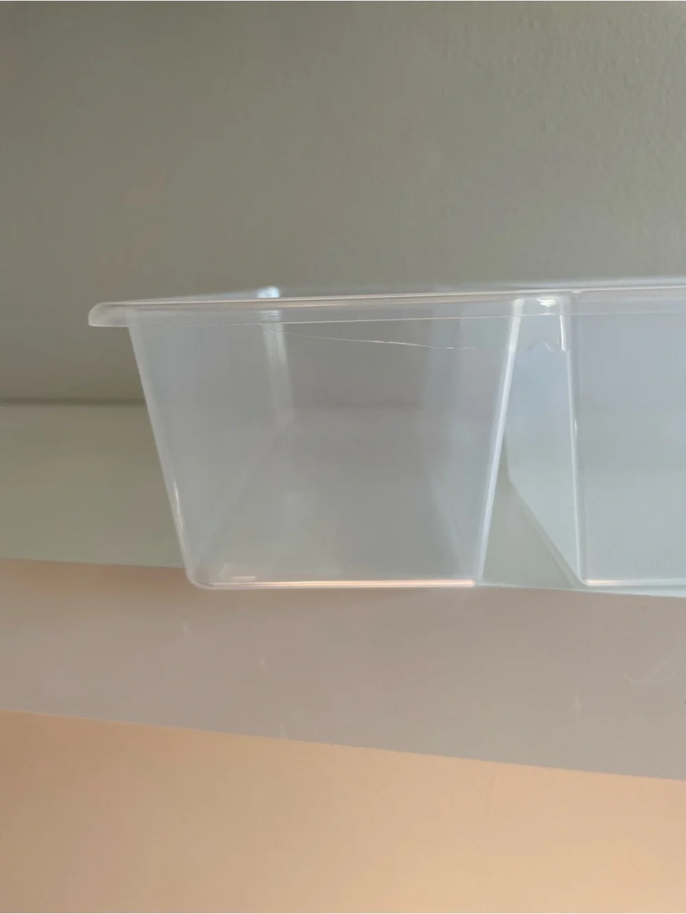 IKEA Clear Plastic 4-Compartment Storage Organizer